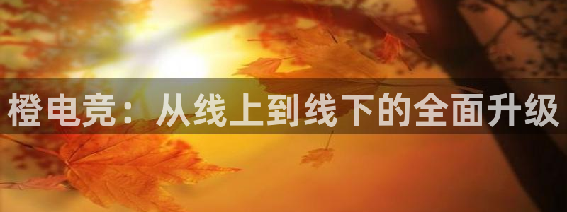 k1电竞馆：橙电竞：从线上到线下的全面升级
